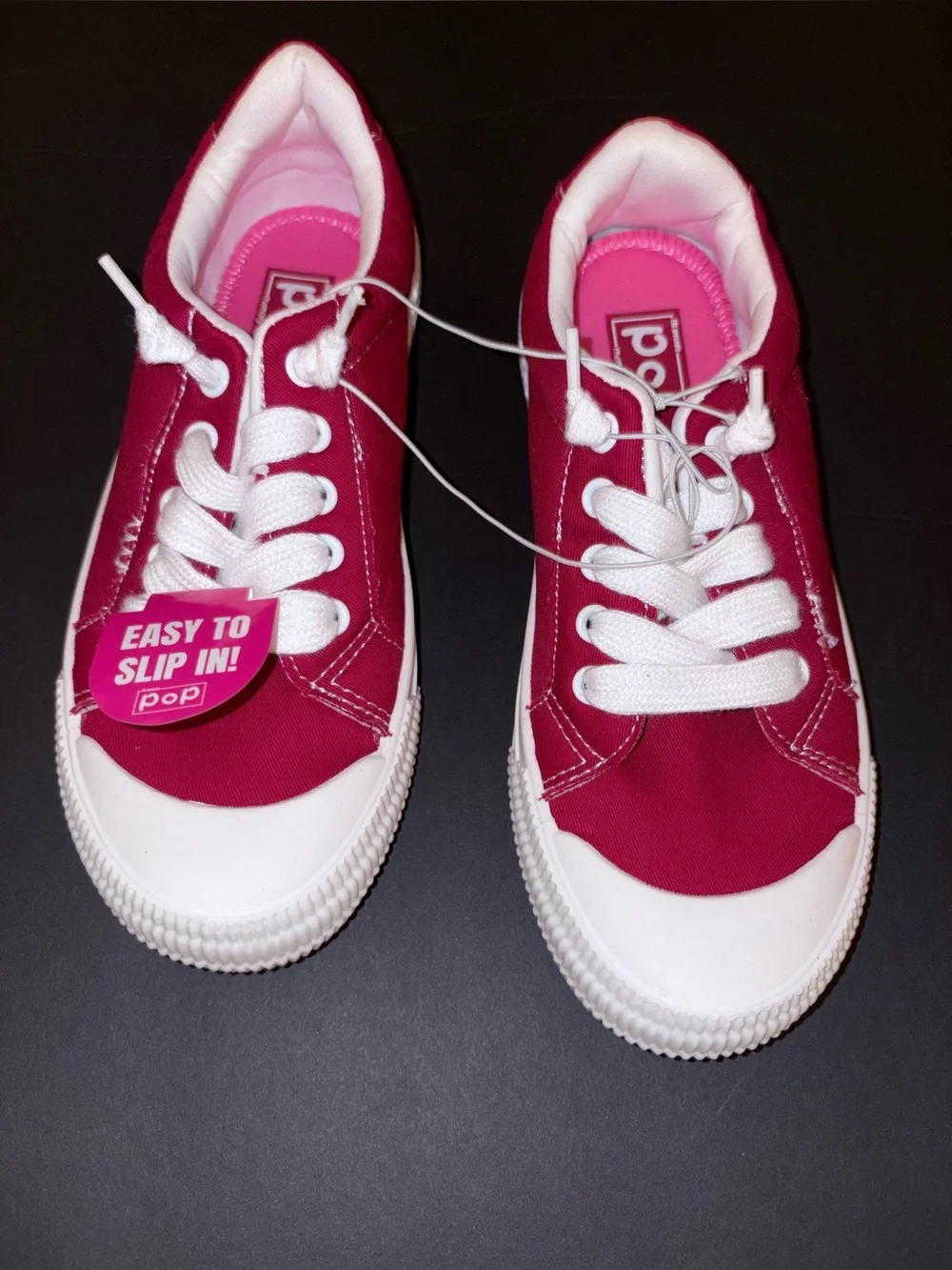 POP Emotion Red Canvas Sneakers